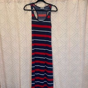 Maxi red white and blue dress